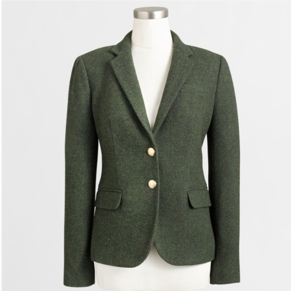 J.Crew Factory Schoolboy Blazer in Olive